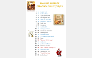 PLAYLIST AUBERGE ESPAGNOLE DE NOEL